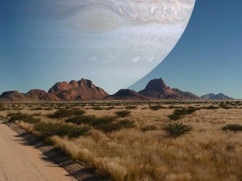 Eğer Jüpiter, dünyamıza ay kadar yakın olsaydı bu şekilde görünecekti.